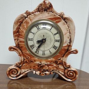 Vintage Alaskan Clay Table Clock